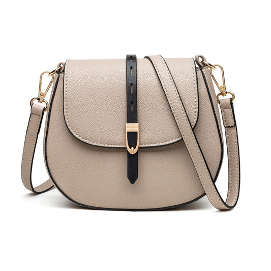 Mini Buckle Flap Crossbody Bag - Elegant PU Leather Shoulder Bag 2025