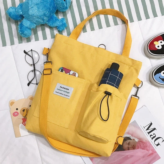 Harajuku Canvas Backpack - Unique Shoulder Bag Fashion 2025